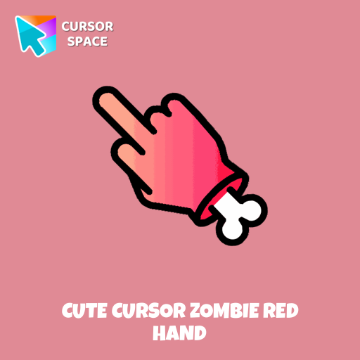 Cute Cursor Zombie Red Hand