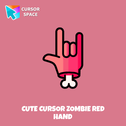 Cute Cursor Zombie Red Hand